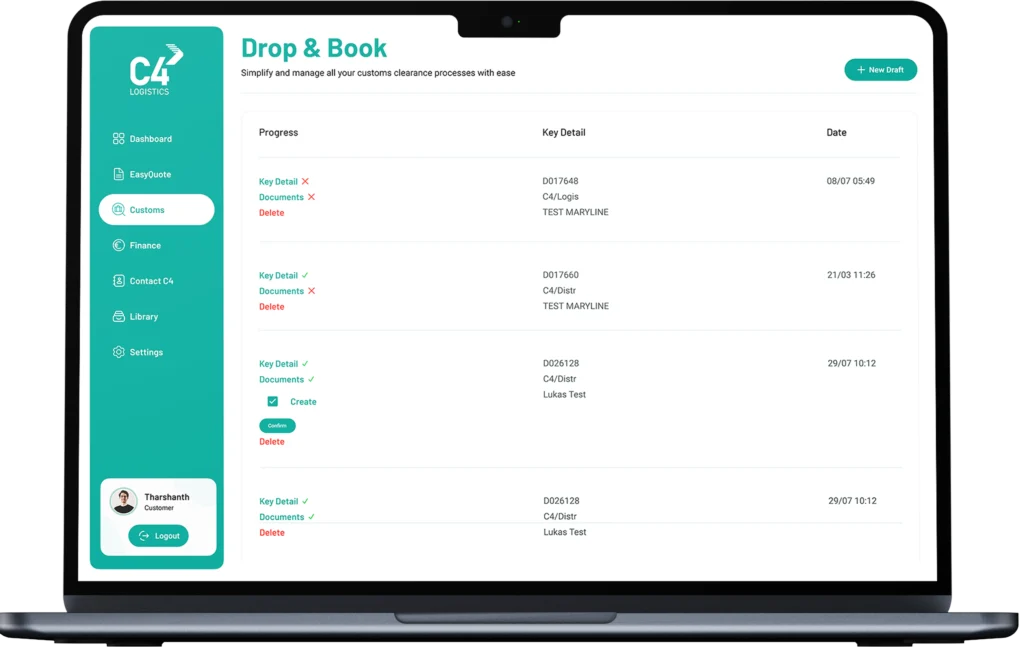 Drop & book mockup