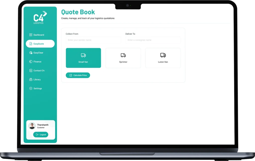 Easy quote mockup